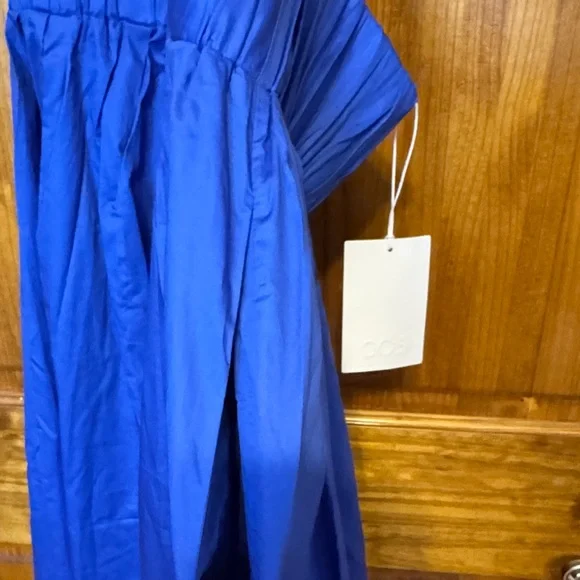 NWT COS Elegant Blue Halter Maxi Dress - Picture 2 of 6